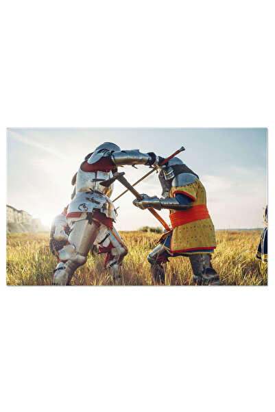 StoryGift Romania Tablou Canvas: Razboinic Medieval - Lupta Si Onoare In Mare...