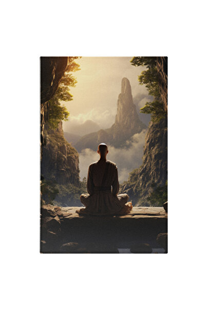 StoryGift Romania Tablou Canvas: Meditatia De Pe Varful Muntelui In Liniste, ...