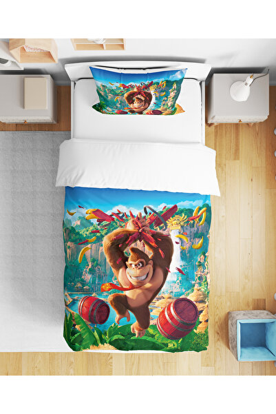 Home Set de lenjerie de pat pentru băiat, imprimat digital 3D, fără cearșaf, ...
