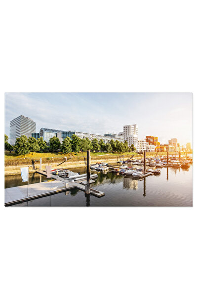 StoryGift Romania Tablou Canvas Orasul Dusseldorf Pe Malul Rinului Dusseldorf...