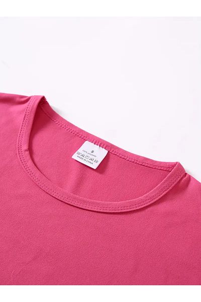 LAND MODA Itis What Itis Slim Fit Short Sleeve T-Shirt for Women - Vibrant Pink "It Is What It Is
