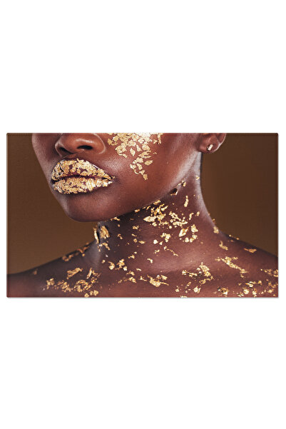 StoryGift Romania Tablou Canvas - Machiaj Luxos: Buze Stralucitoare In Detaliu