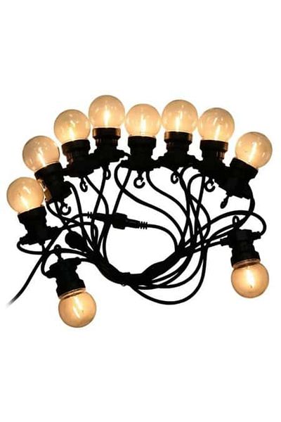 V-TAC Decorative garland 5m V-TAC with 10 LED bulbs 0.4W, 3000K
