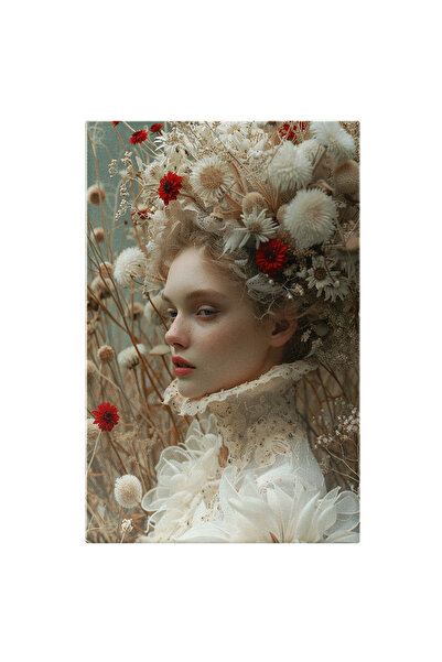 StoryGift Romania Tablou Canvas Guler Stil Clopot Pe Gatul Unei Fete Blonde -...