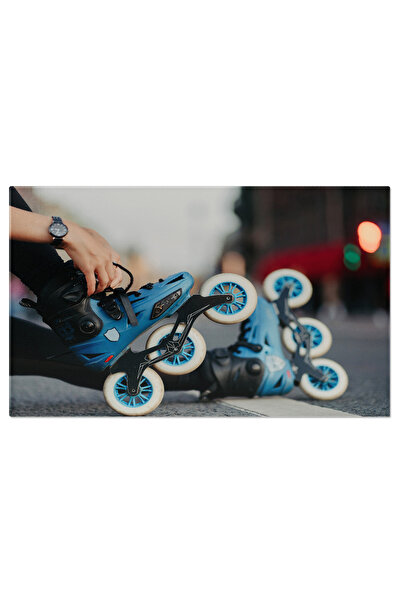 StoryGift Romania Tablou Canvas: Rollerblade In Oras, Fitness Urban, Sanatate, Miscare, Activitate