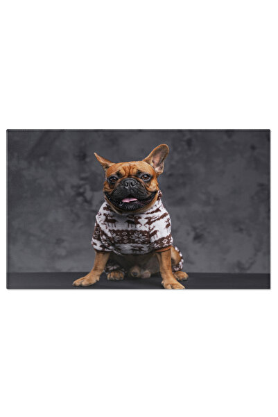 StoryGift Romania Tablou Canvas: Bulldog Francez In Tinute Chic - Eleganta Ca...