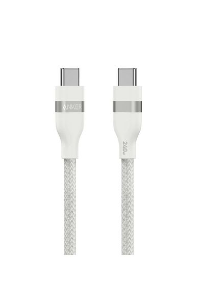 Anker Anker USB-C to USB-C Fabric Fast Charging Cable 240W 3ft White