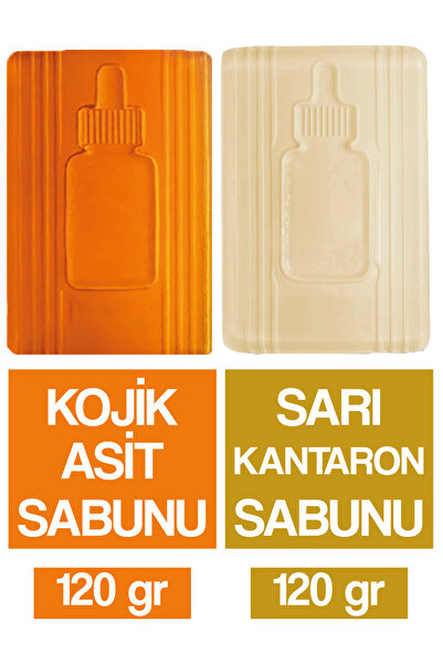 Luga Kojik Asit Sabunu 120 gr + Sarı Kantaron Sabunu 120 gr - 2 li set Toplam 240 gr