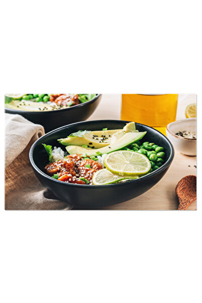 StoryGift Romania Tablou Canvas: Masa Echilibrata, Avocado, Buddha Bowl, Trend Vegetarian