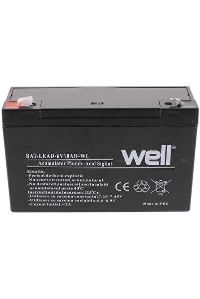 Well Acumulator 6V 10AH plumb acid Well, T1