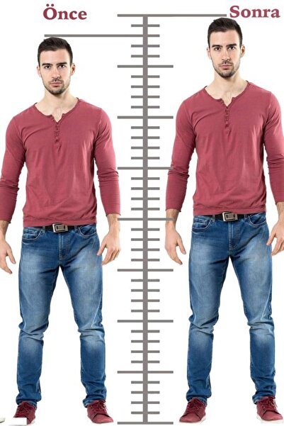 CNGZSHOP 5 cm Boy Uzatıcı Tabanlık Ayakkabı İçi Topuk Yükseltici Hava Yastiklı Gizli Ayak Tabanlığı