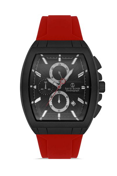 DAVID GUNER Gun Coated Black Dial Men's Wristwatch Dg-8485Gd-Zp2