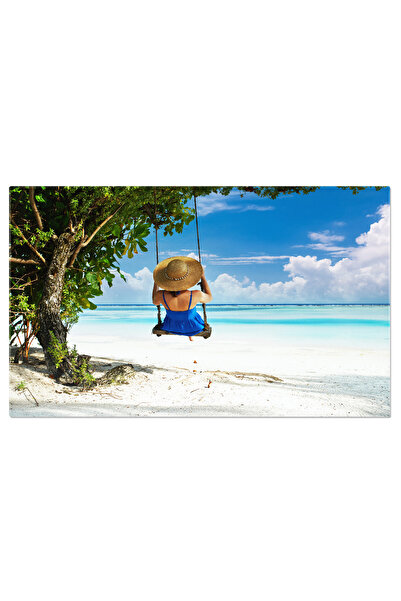 StoryGift Romania Tablou Canvas - Relaxare Pe Leagan: Vacanta In Insulele Mal...