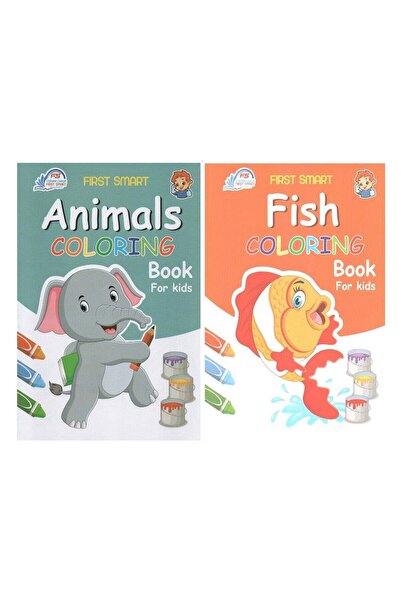 Coloring Book A Set Of Coloring Books About Fish And Animals