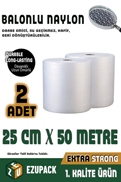 ASTOR AMBALAJ 25 Cm X 100 Metre Balonlu Naylon Patpat 1 .sınıf Balonlu Poşet ...