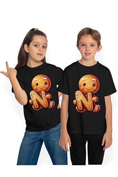 StoryGift Romania Tricou Copii Cu Un Omulet Facut Din Turta Dulce, Ilustratie...