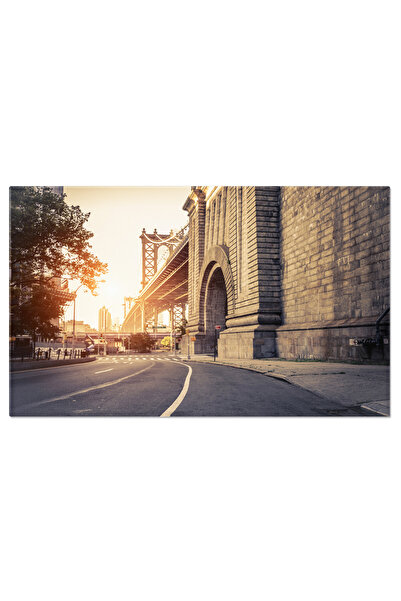StoryGift Romania Tablou Canvas Podul Manhattan La Apus, New York, Calatorie,...