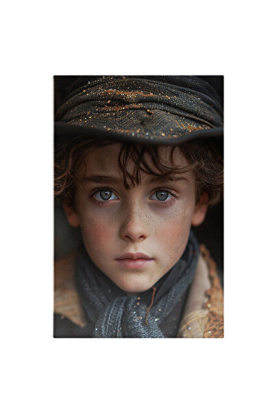 StoryGift Romania Tablou Canvas: Copil Cu Ochi Albaștri, Cadru Din Apropiere ...