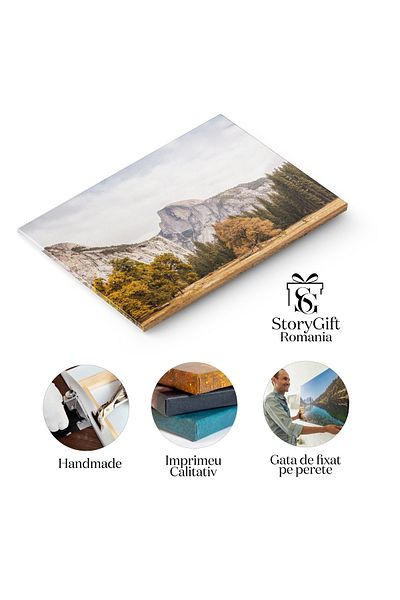 StoryGift Romania Tablou Canvas Peisaj De Toamna Cu Frunze Cazatoare Aventura, Toamna, Peisaj, Frunze Cazatoare,