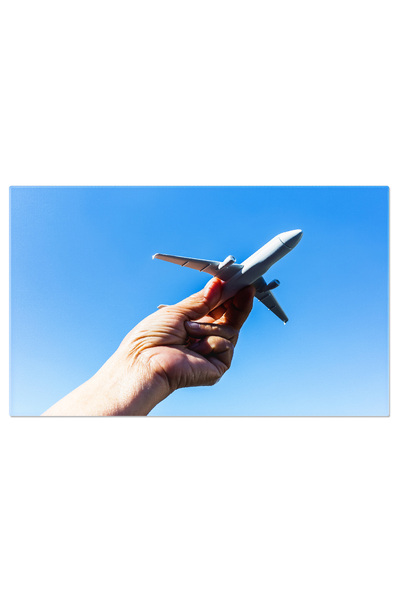 StoryGift Romania Tablou Canvas Model De Avion In Mana La Asfintit, Avion, Model, Mana, Cer, Calatorie 344