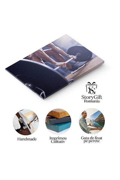 StoryGift Romania Tablou Canvas - Disciplina Si Performanta: Fitness Si Forta