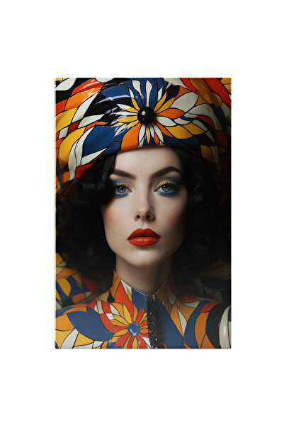 StoryGift Romania Tablou Canvas: Portretul Unei Femei Dragute Cu Vestimentati...