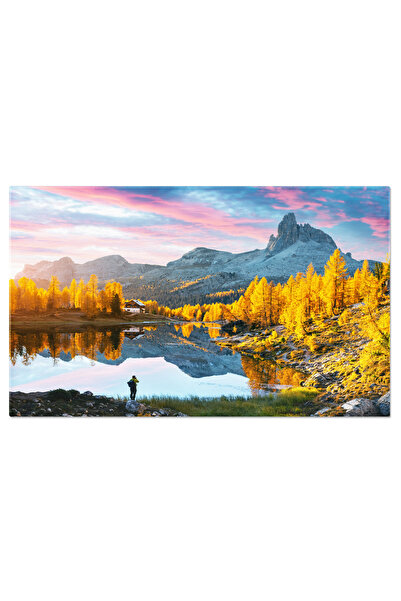 StoryGift Romania Tablou Canvas Lago Di Federa In Dolomiti: Fotografie De Cal...