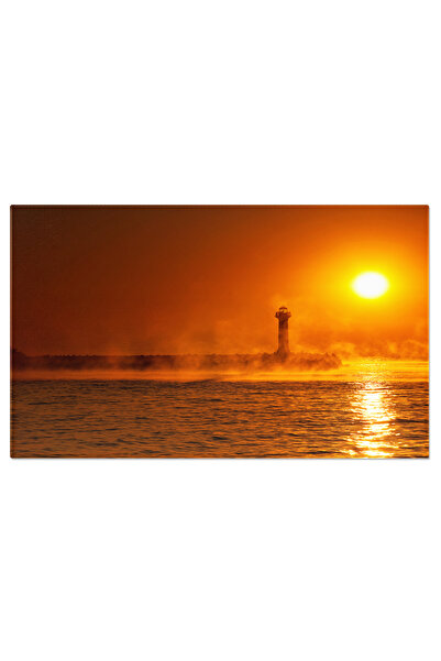 StoryGift Romania Tablou Canvas Apus La Marea Neagra - Cer In Flacari De Culoare