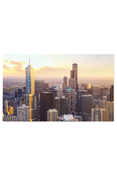 StoryGift Romania Tablou Canvas - Skyline La Apus, Cladiri Si Intersectii Din Statele Unite