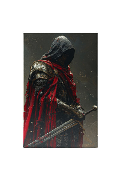 StoryGift Romania Tablou Canvas: Cavaler În Armură Cu Fața Acoperită Și Capă ...