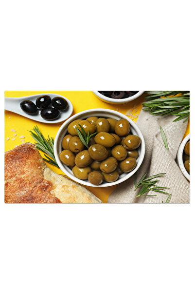 StoryGift Romania Tablou Canvas - Delicatese Elene: Ulei, Masline, Baguette: ...