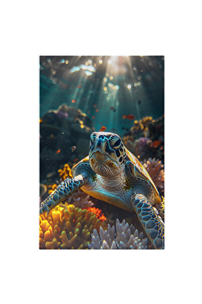 StoryGift Romania Tablou Canvas: Broasca Testoasa Pe Fundul Oceanului Asezata...