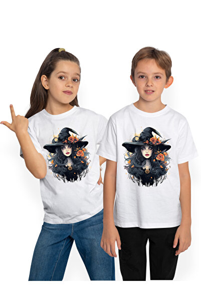 StoryGift Romania Tricou Copii Cu O Vrajitoare Draguta, Ilustratie, Tanara, P...