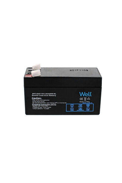 Well Acumulator 12V 1.2AH WELL, plumb acid, terminal T1
