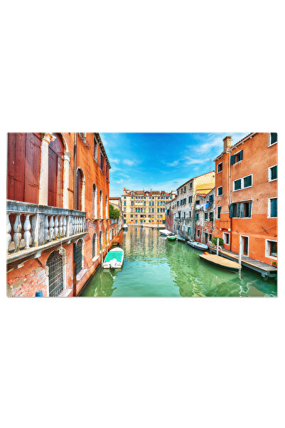 StoryGift Romania Tablou Canvas Vedere La Venetia Cu Canalele Inguste Venetia, Canal, Pod, Arhitectura, Culoare 1