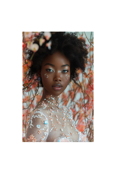 StoryGift Romania Tablou Canvas: Mulatra Cu Sclipici Pe Chip Si Ochi Frumosi ...