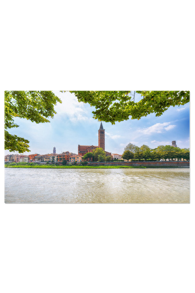 StoryGift Romania Tablou Canvas Vedere La Apus Peste Destinatie Turistica Pop...