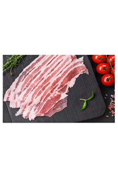 StoryGift Romania Tablou Canvas: Bucatele De Arome - Felie De Carne De Porc, ...