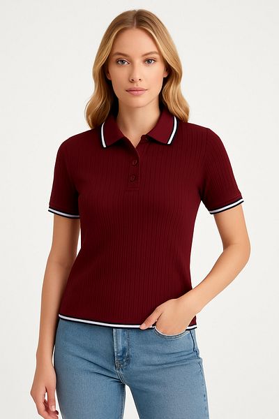 Butik Polo Neck Crop