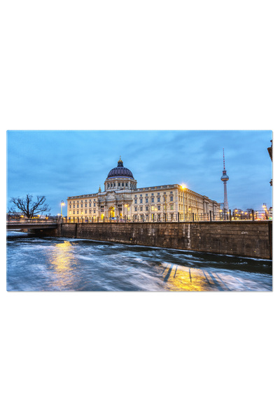 StoryGift Romania Tablou Canvas Palatul Orasului Berlin Reconstruit Si Celebrul Turn De Televiziune, Arhitectura