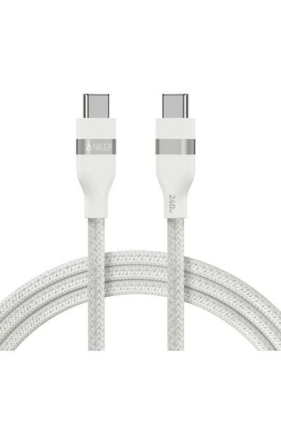 Anker Anker USB-C to USB-C Fabric Fast Charging Cable 240W 1.8m White