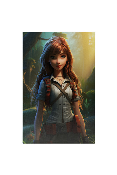 StoryGift Romania Tablou Canvas: Fata Exploratoa Arta,, Lucrari De Arta, Papu...