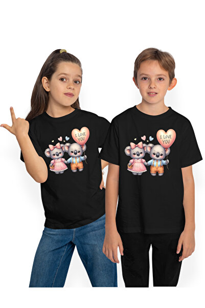 StoryGift Romania Tricou Copii Cu O Ursoaica Si Un Urs, Ilustratie, Koala, Ba...
