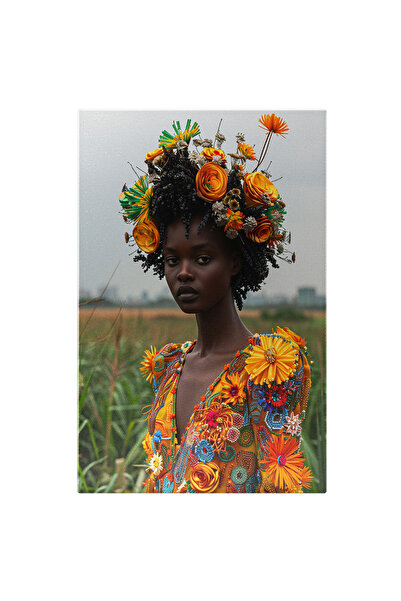 StoryGift Romania Tablou Canvas Femeia Arapcă Ce Zâmbește Prin Diversitatea F...