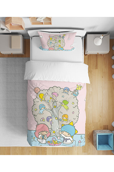 Home Σετ κρεβατιού Twin Angels 3D Digital Printed Single Girl's Παπλωματοθήκη...