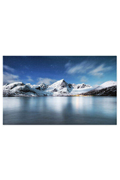 StoryGift Romania Tablou Canvas: Muntele Infrumusetat - Un Peisaj Nordic Plin De Magie