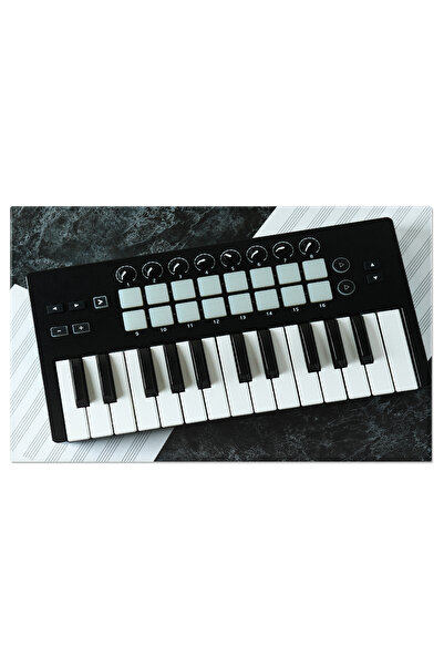 StoryGift Romania Tablou Canvas - Muzica Moderna, Tastatura Electronica In St...