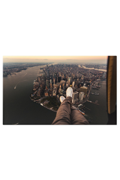 StoryGift Romania Tablou Canvas Zbor Peste Brooklyn, Metropolitan, Zona Finan...