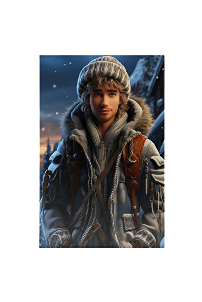 StoryGift Romania Tablou Canvas: Kristoff Din Frozen Albastru Electric, Acces...