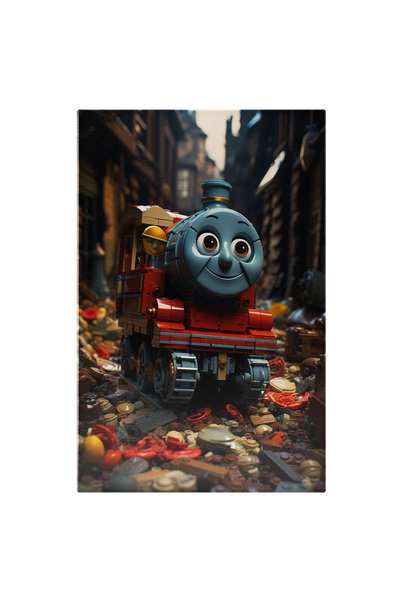 StoryGift Romania Tablou Canvas: Locomotiva Thomas In Marele Inconjurat De Pi...